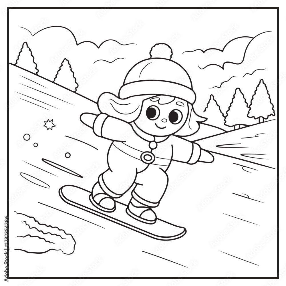 Naklejka premium Christmas Bells Coloring Pages