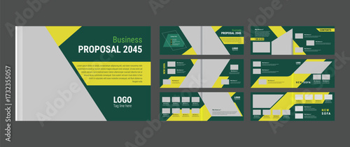 Corporate Business Proposal Brochure Design, clean company profile brochure template design. Multipurpose Portfolio