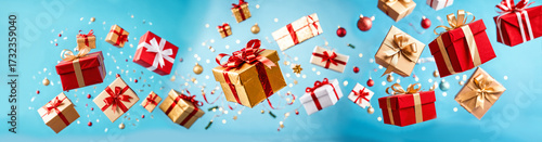 christmas and new year floa...