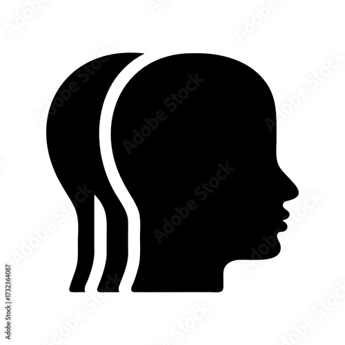 Abstract representation of multiple identities or perspectives, a complex human profile