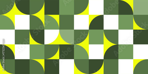 Abstract background seamless circle and square with geometric pattern summer in earth retro colors. Vector illustration for your design.