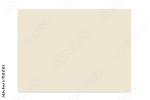 Crumpled ecru paper texture vector. Abstract light background with wrinkled and folded creased parchment. Empty blank retro page or old cardboard sheet template for design.