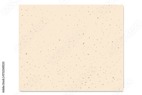 Light beige crumpled rice paper texture. Washi eggshell background with grains, speckles, and flecks. Ecru recycled handmade craft paper material backdrop. Vector illustration.