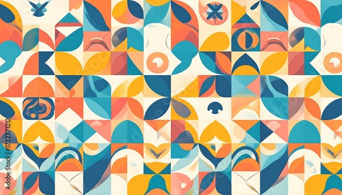 Colorful geometric pattern