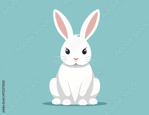 White easter rabbit