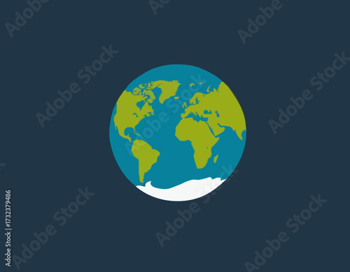Earth globe model