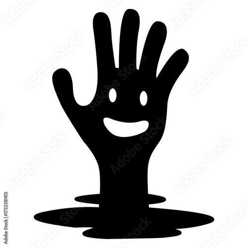 hand in black