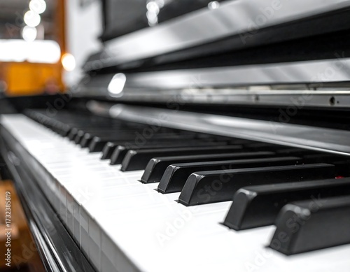 Wallpaper Mural Close-up piano keyboard, black and white keys Torontodigital.ca