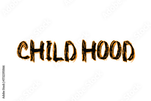 Child Hood Typography T Shirt Design Vector For Print, New Typography T Shirt Design.