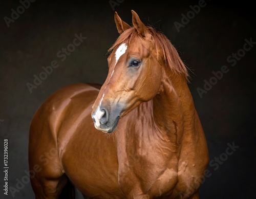 Wallpaper Mural Close-up portrait of a chestnut horse Torontodigital.ca