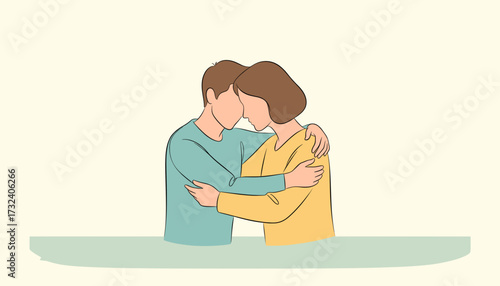 Man and woman embracing each other in comfort after losing a loved one