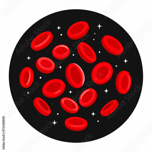 Microscopic View of Red Blood Cells and Their Vital Role in the Circulatory System