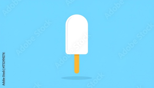 Simple white ice cream
