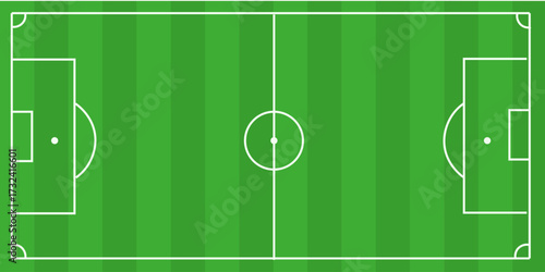 top view of soccer field