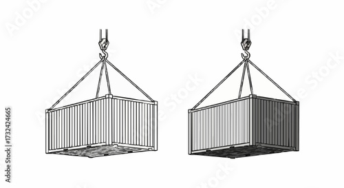 Shipping container icon