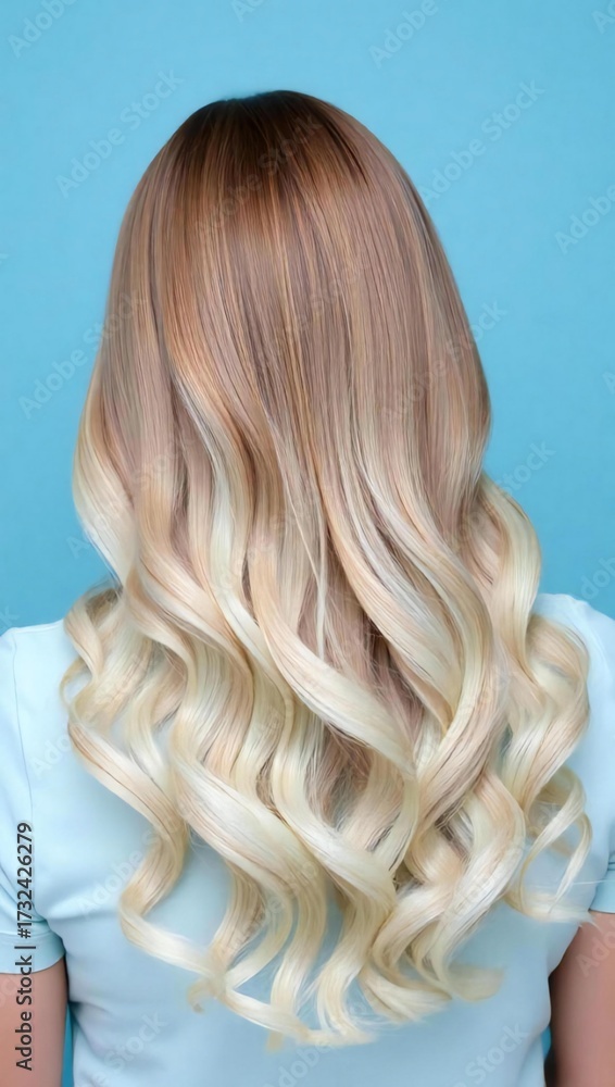 Naklejka premium woman with long hair