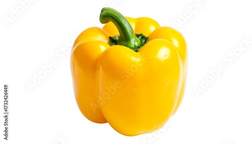 Single yellow bell pepper