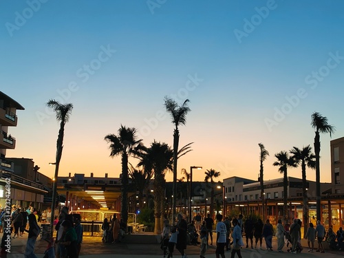 Coucher de soleil à Narbonne-Plage