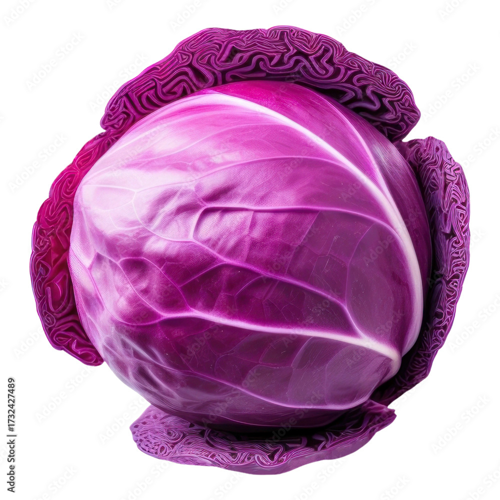 Obraz premium PNG Red cabbage vegetable plant food.