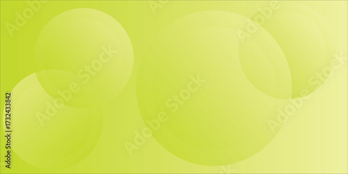 Bright Yellow Abstract Circles Background With Soft Gradients For Design and Branding eps10