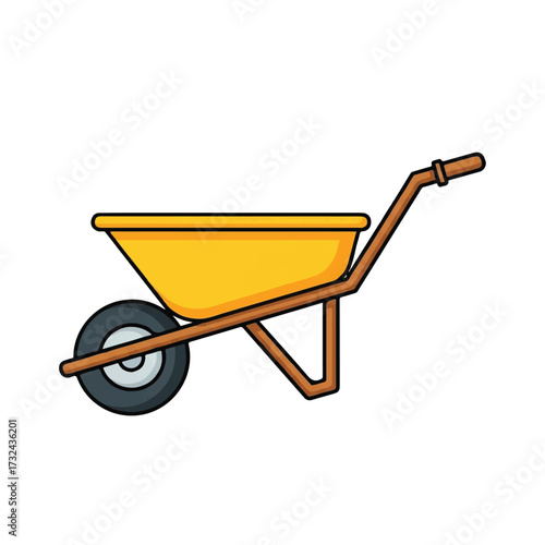 Yellow Wheelbarrow Gardening and Construction Essential