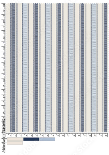 Seamless seersucker textile stripe pattern for designing clothes, skirts or decorative fabrics.