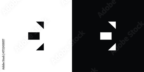 Modern and strong E initials logo design