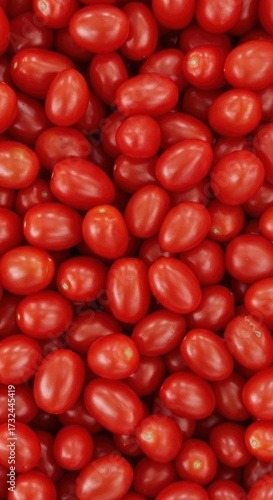 Wallpaper Mural Freshly Harvested Vibrant Red Grape Tomatoes Full Frame Background Torontodigital.ca