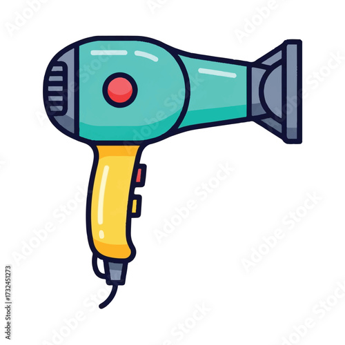 Hair Dryer Illustration Blow Dryer Icon