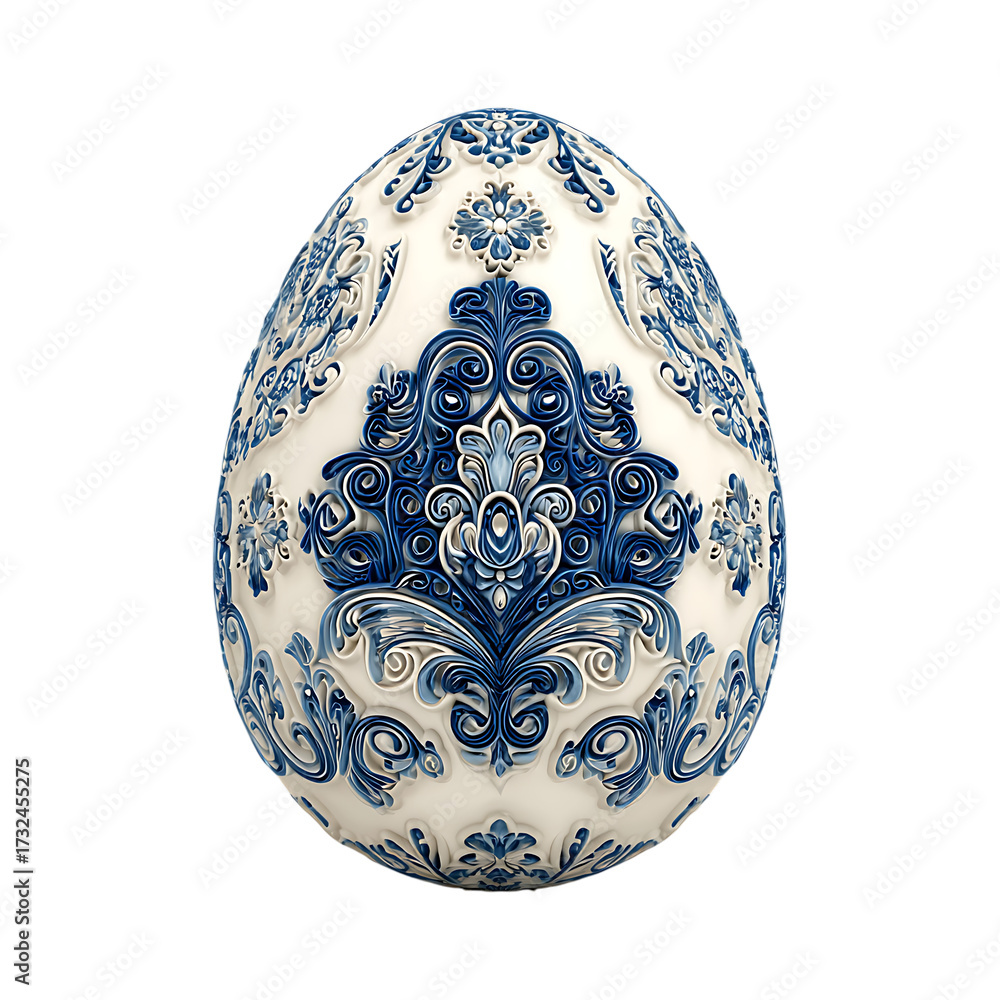 Fototapeta premium Ornate patterned egg