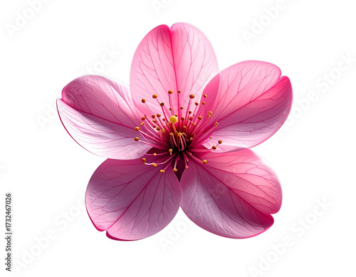 Minimalist Artistic Sakura Bloom with Elegant Symmetry