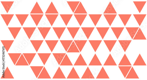 Coral triangles on white