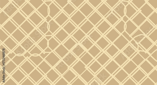 Tan pattern diamond lattice with loop overlays