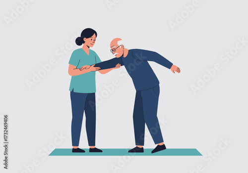 Healthcare assistance for seniors home setting warm atmosphere character interaction empathy and care