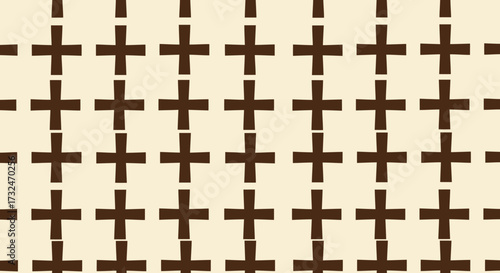 Brown plus pattern