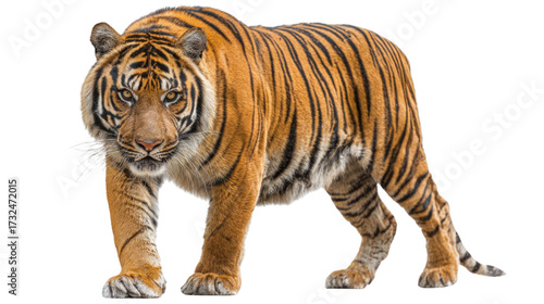 Wallpaper Mural Majestic Bengal Tiger Walking – Isolated on Transparent Background for Wildlife and Nature Design Torontodigital.ca