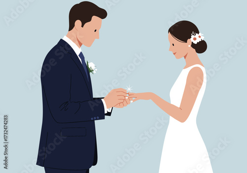 Romantic wedding ceremony beach location digital elegant environment view love concept