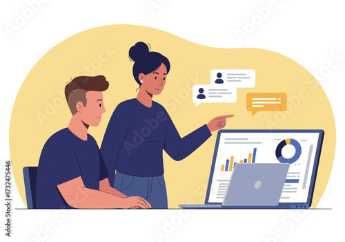 Business meeting collaboration discussion office digital professional environment engaging viewpoint