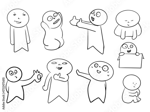 Funny Meme Doodle Laughing People