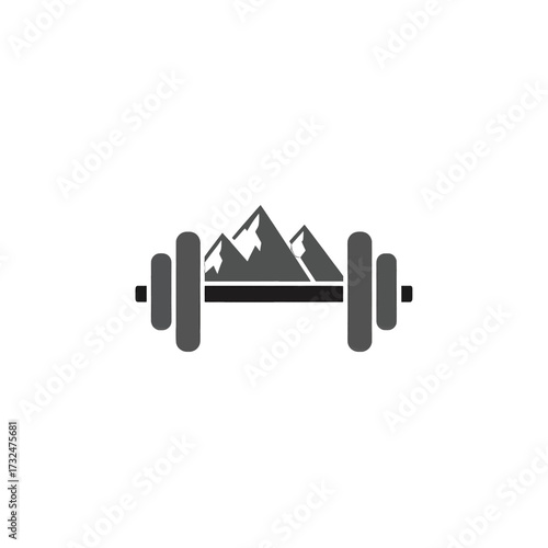 Mountain Fitness - Strength and Endurance Training Concept.