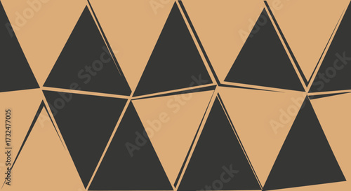 Dark triangles on light, angular pattern