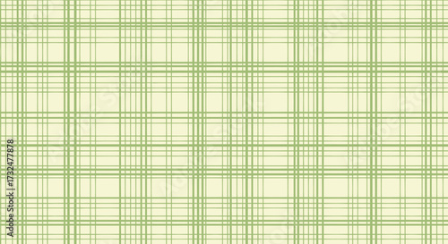 Light green plaid pattern on a beige background
