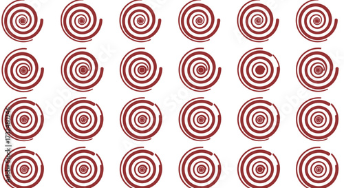 Maroon spiral pattern