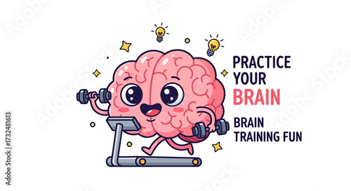 Invigorate your mind: Animated brain character exercising for improved cognitive function and