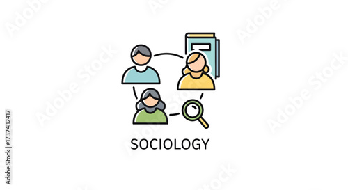 Sociology connection between people and search for information in study groups for society