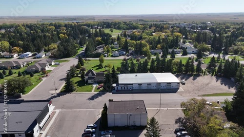 Small Town Waldheim SK from Above