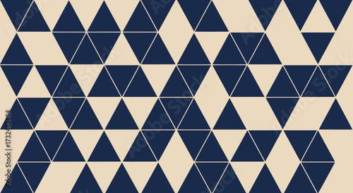 Dark & light triangles form an abstract geometric pattern