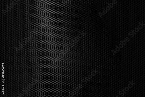 Wallpaper Mural Close-up macro of black steel grid texture,Black iron speaker grid texture. Speaker mesh as background. Torontodigital.ca
