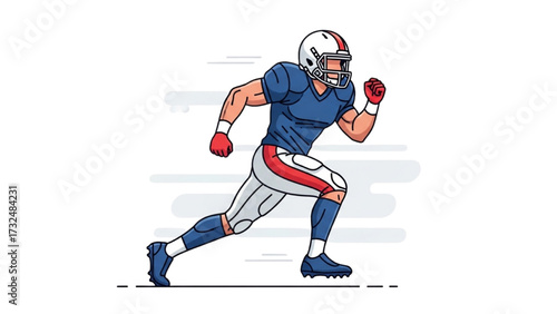 American Football Players Silhouettes – Vector Illustration Set AI EPS PNG JPEG