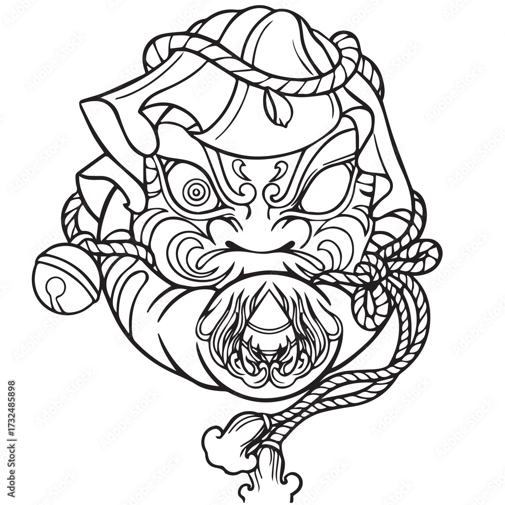 Obraz premium Daruma Tattoo 007